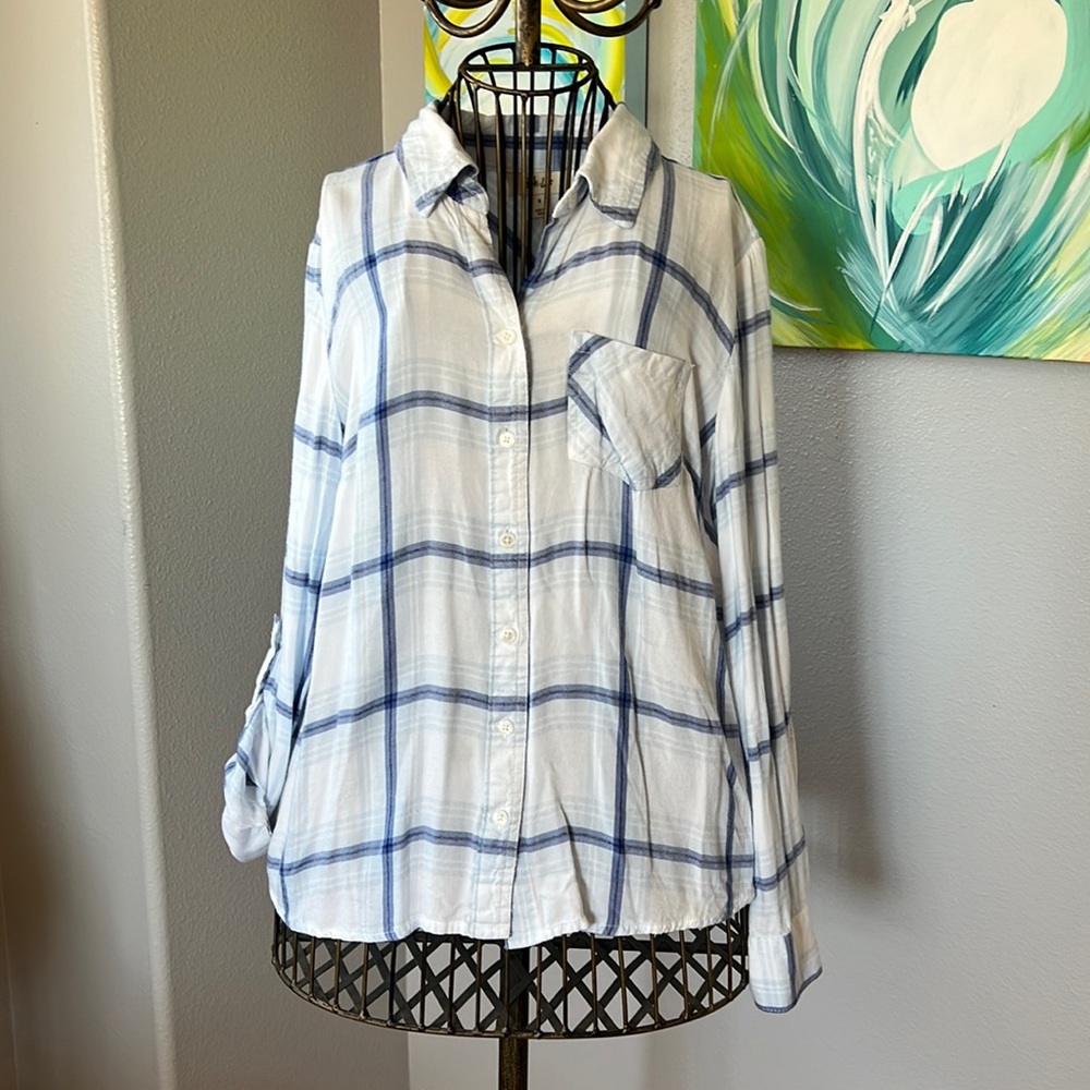Style & Co button front blouse